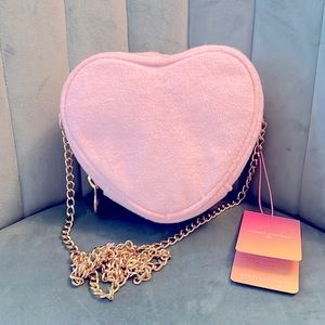 NWT StoneyClover Lane x Target ltd ed collab TerryCloth Heart Crossbody